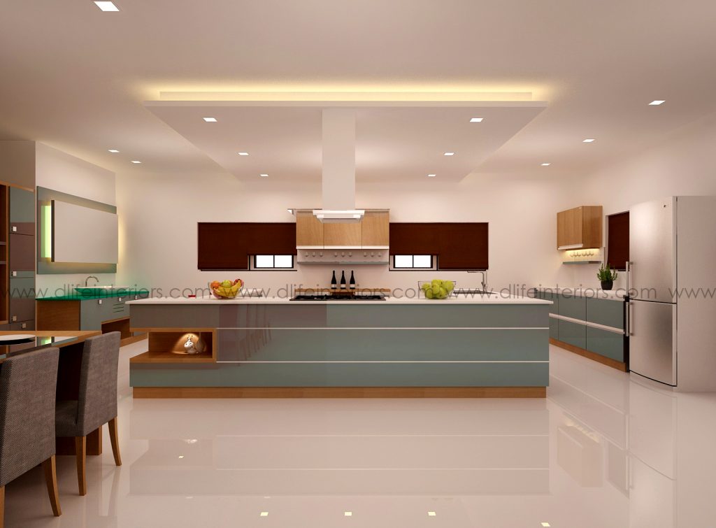 island kitchen by dlife interiors