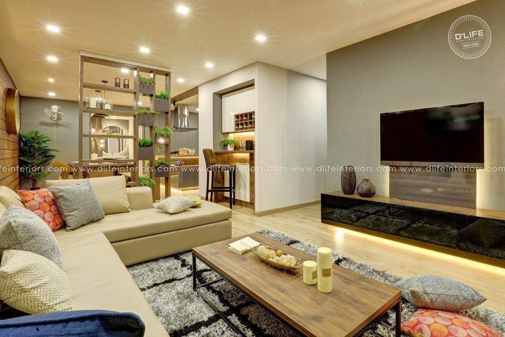 Luxury apartment interiors kerala