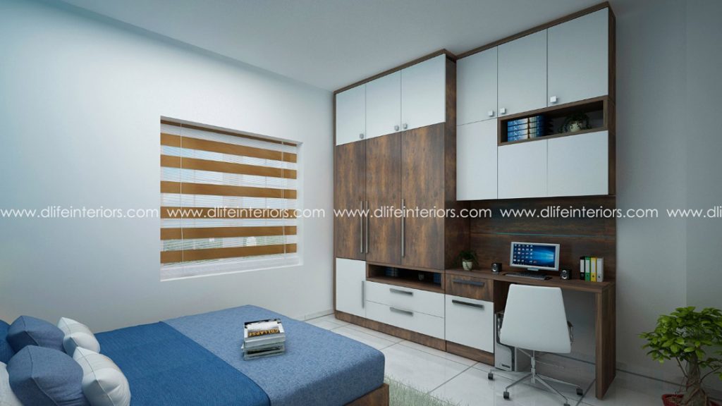 Wardrobe with study unit in Bangalore