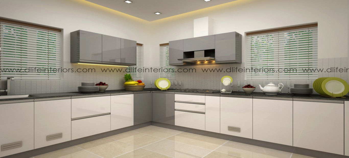 Best L shape kitchen design in Trivandrum