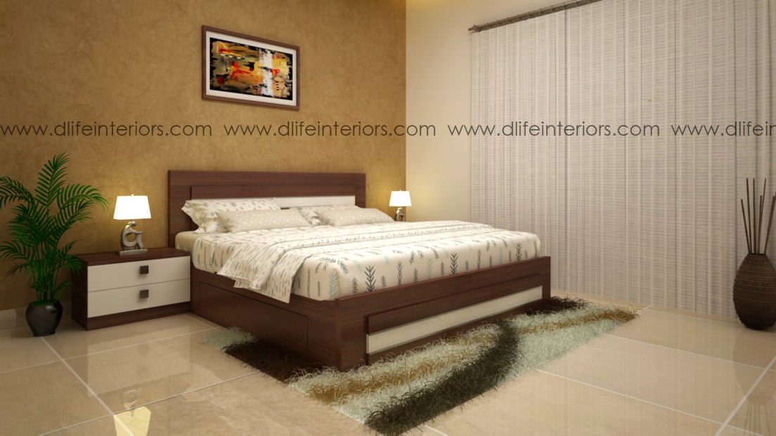 King size bed design idea in Kottayam