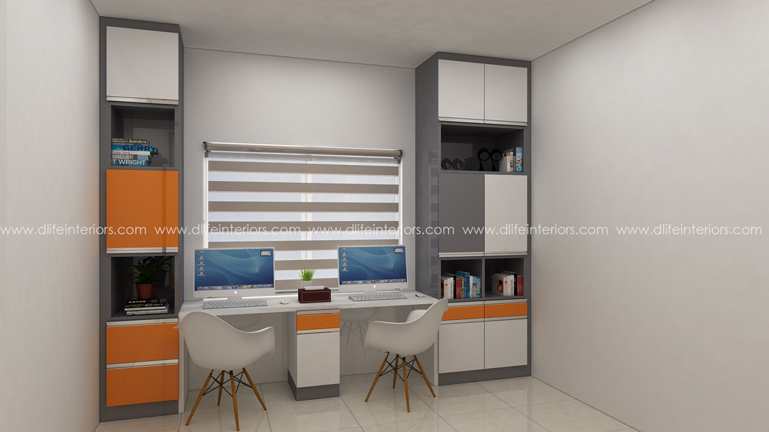 Study unit interior design in Kerala