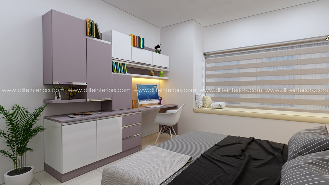 Study unit interior design in Vyttila