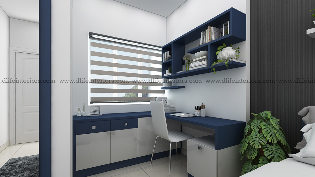Study unit interior design in Yelahanka