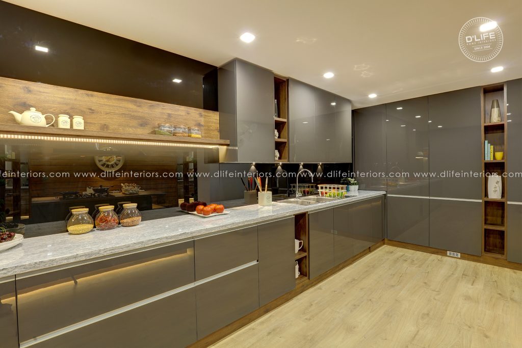 Glass Kitchen Cabinets for your Modular Kitchen Interiors