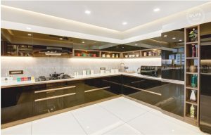 lacquered glass kitchen cabinets