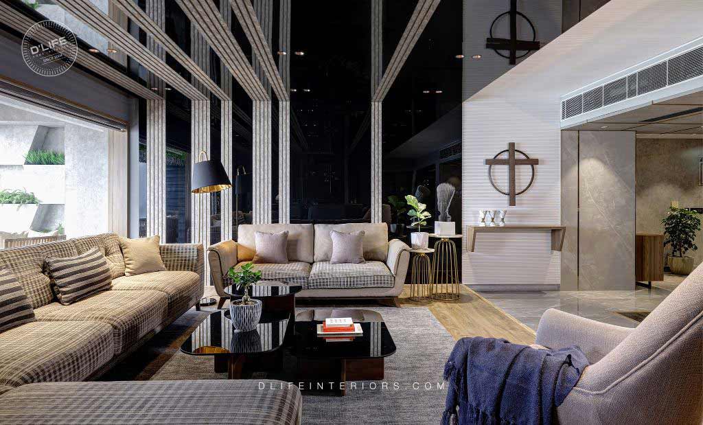Living room Interiors by DLIFE