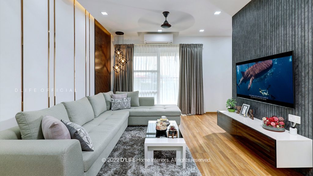 living room design apartment interior project kochi