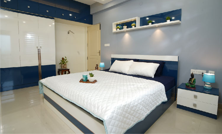 Custom-made bedroom interior design in Nagercoil