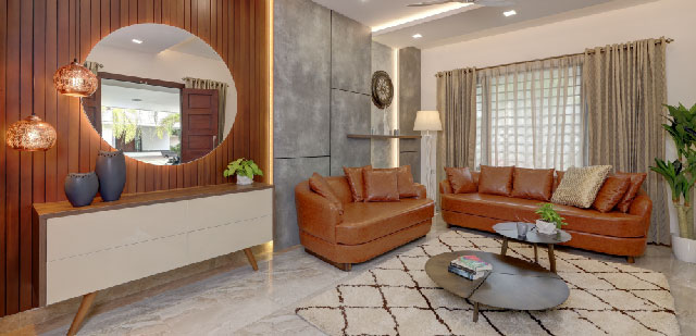 custom-made living room interiors in Trivandrum