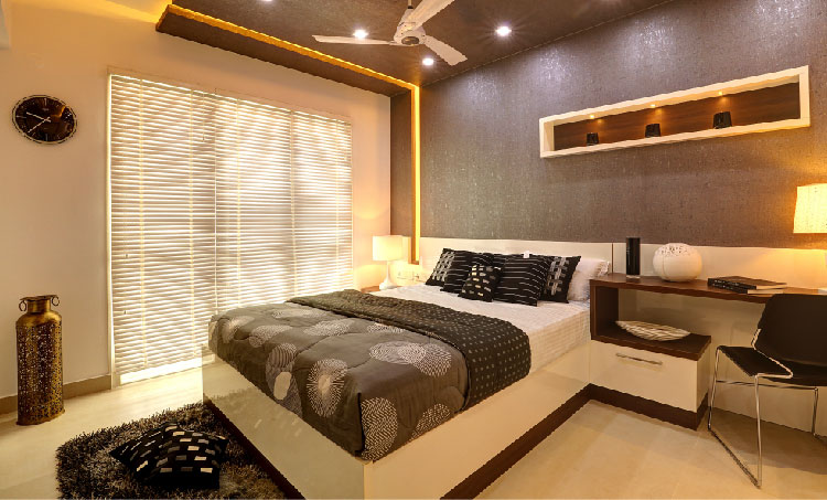custom-made bedroom interior design in Calicut