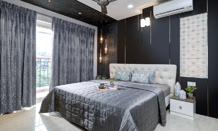 Contemporary bedroom interior design in Mangalore