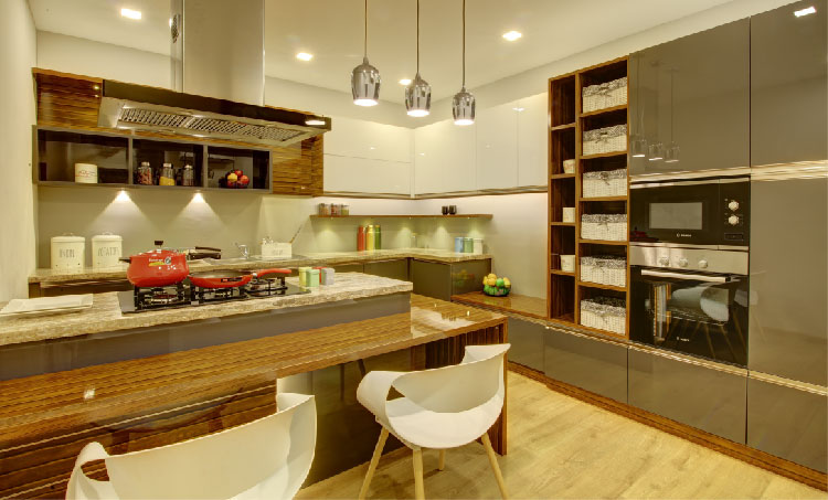 Custom-made modular kitchen in mangalore