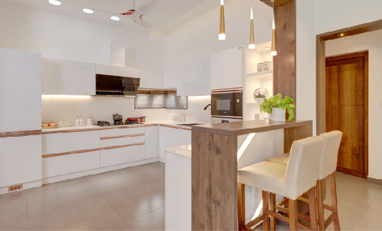 stylish-modular kitchen interiors in Trivandrum