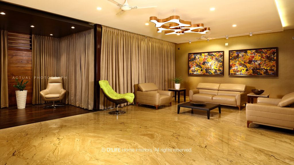 Spacious living room design