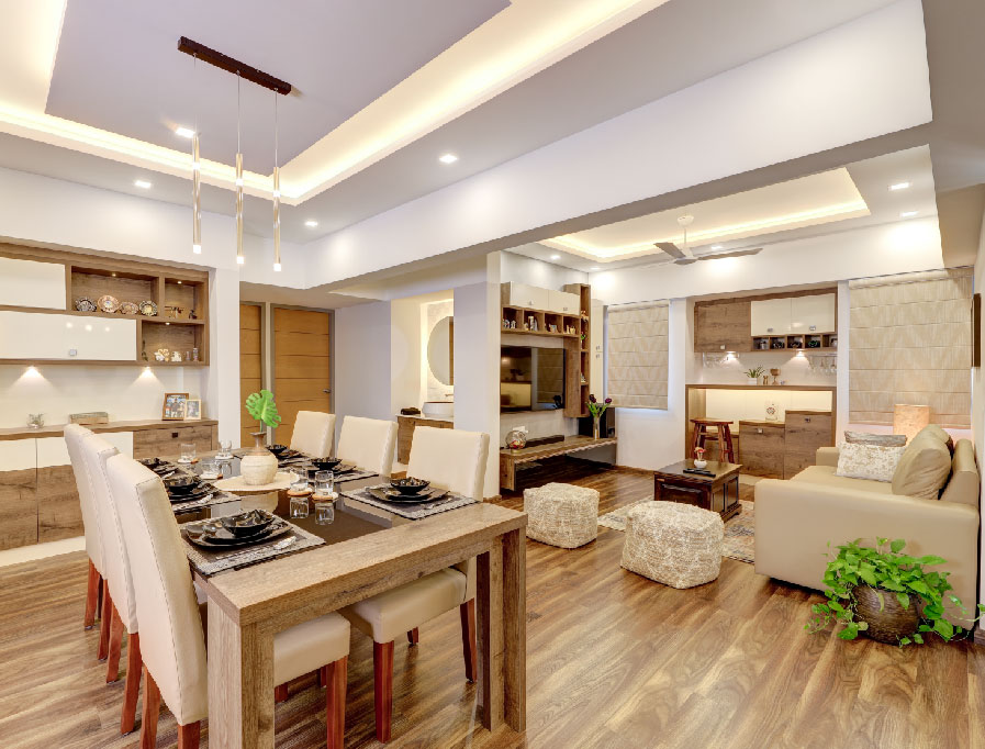 contemporary dining room interior designers in hinjewadi