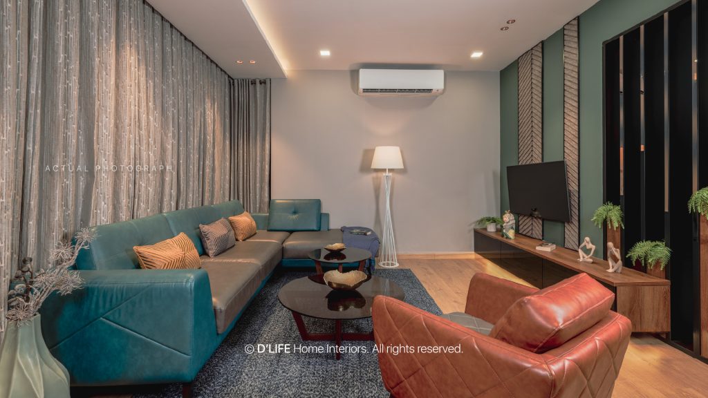 Living room interiors for apartment