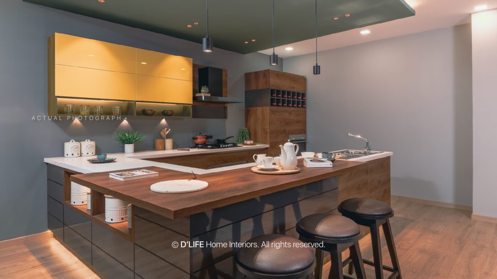 Kitchen interior design for vila