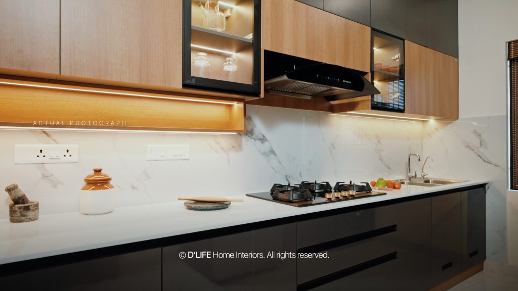 kitchen interior at Premium Home Interior at Mohtisham Amity Apartments