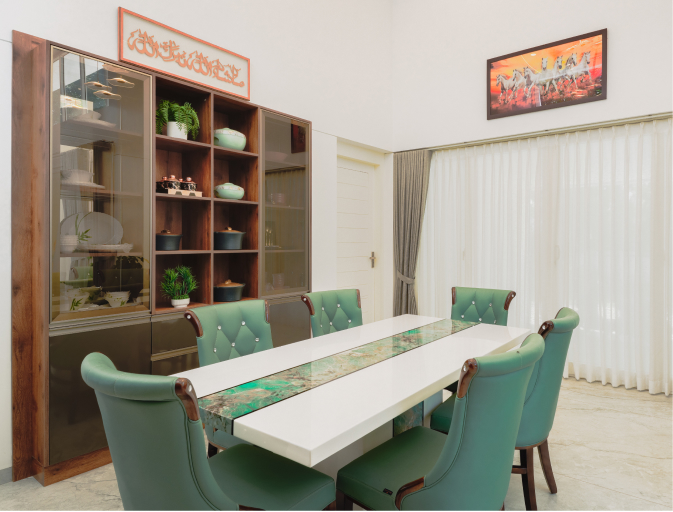 dining table with chair